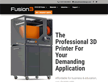 Tablet Screenshot of fusion3design.com